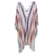 Missoni Cape en tricot rayé au crochet à franges en viscose multicolore Fibre de cellulose  ref.1325756