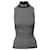 Michael Kors Sleeveless Turtleneck Knit Top in Black Print Cotton  ref.1325841