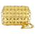 Crossbody com aba de botão S - Paco Rabanne - Gold Dourado Metálico  ref.1325850