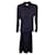 Max Mara Pleated Carmine Shirt Dress in Navy Blue Triacetate Synthetic  ref.1325868