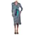 Diane Von Furstenberg Black Drusilla wrap-effect printed crepe midi dress - size UK 8 Viscose  ref.1325966
