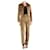 Autre Marque Veste courte et pantalon droit en velours marron - taille S Coton  ref.1325982