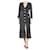 Alessandra Rich Black tweed sequin embellished midi dress - size UK 8 Cotton  ref.1325996