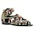 Sandalias raras de Chanel 11A Paris-Byzance gladiador con piedras multicolores, talla EU 39. Negro Cuero  ref.1326009