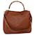 GUCCI Bamboo Shoulder Bag Leather 2way Brown Auth 70243  ref.1326164