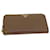 Saffiano PRADA Long Wallet Safiano leather Brown Auth ep3921  ref.1326196