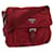 PRADA Shoulder Bag Nylon Red Auth mr020  ref.1326213