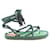 Etro Leather sandals Green  ref.1326320