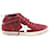 Golden Goose Leather sneakers Red  ref.1326321