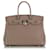 Birkin Hermès HERMES HandbagsLeather Grey  ref.1326394