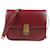 Céline CELINE Box Calfskin Medium Classic Box Flap Bag in Burgundy Dark red Leather  ref.1326427