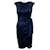 Autre Marque Carolina Herrera Navy Blue Silk Dress with Tie at Waist  ref.1326525