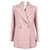 Chanel Novo Casaco de Tweed com Botões de Jóias CC da Passarela de Outono de 2022 Rosa  ref.1326801