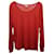 Dries Van Noten Long-Sleeve Top in Red Cotton  ref.1326823