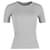 Acne Studios T-shirt côtelé ajusté en coton gris  ref.1326835