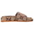 Sandálias deslizantes Gucci Maxi GG em lona bege  ref.1326851