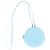 Jacquemus Le Pitchou Rounded Wallet in Light Blue Leather