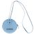 Jacquemus Le Pitchou Rounded Wallet in Light Blue Leather - view 2