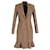 Altuzarra Plaid Single-Breasted Coat in Brown Cotton  ref.1326870