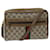 GUCCI GG Canvas Web Sherry Line Shoulder Bag PVC Beige Green Red Auth yk11376  ref.1326961