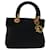 Christian Dior Lady Dior Canage Hand Bag Nylon Black Auth bs13356  ref.1327083