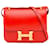 Constance Hermès Borse HERMES Costanza Rosso Pelle  ref.1327202