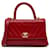 CHANEL Handbags Coco Handle Red Leather  ref.1327269