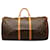 LOUIS VUITTON Travel bags Keepall Brown Cloth  ref.1327297