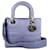 DIOR Handbags Lady Dior Purple Cotton  ref.1327534