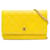 CHANEL Handbags Wallet On Chain Timeless/classique Yellow Leather  ref.1327569