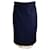Autre Marque Louis Vuitton Azul Marinho / Saia de linho com bainha de tule marfim  ref.1327670