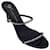 Autre Marque Giuseppe Zanotti Black / Silver Crystal Embellished Patent Leather Slide Sandals  ref.1327677