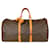 Louis Vuitton Canvas Monogram Keepall 55 Brown Leather  ref.1327691