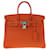 Hermès Hermes Orange Clemence Birkin 25 Arancione Pelle Vitello simile a un vitello  ref.1327776