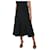 Norma Kamali Black panelled A-line midi skirt - size L  ref.1327821