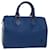 Louis Vuitton Epi Speedy 25 Bolsa de Mão Azul Toledo M43015 Autenticação de LV 70114 Couro  ref.1327906