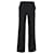 Max Mara Wide Leg Pants in Black Linen  ref.1328053