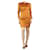 Zimmermann Mini robe drapée orange - taille UK 10 Soie  ref.1328068