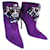 Dsquared2 purple suede and crystal boots  ref.1328111