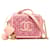 Vanity Chanel Pink Kleiner Tweed CC Filigraner Kosmetikkoffer Tuch  ref.1328155