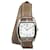 Hermès Silver Quartz Stainless Steel Cape Cod Tonneau Watch Brown Silvery Leather Metal Pony-style calfskin  ref.1328157