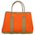 Hermès Orange Toile Officier Negonda Garden Party 30 TPM Light brown Pony-style calfskin Cloth  ref.1328167