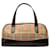 Burberry Brown Haymarket Check Handbag Beige Cloth Cloth  ref.1328201
