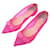 CHAUSSURES CHRISTIAN LOUBOUTIN FOLLIES RESILLES ROSE 38 BALLERINES SHOES Cuir  ref.1328259