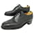 CHURCH'S BURWOOD SHOES 8.5F 42.5 BLACK LEATHER FLORAL TOE oxford shoes SHOES  ref.1328296