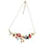 Les Nereides Flower and bee necklace Multiple colors Ceramic  ref.1328314