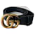 Gucci GG Marmont belt Black Leather  ref.1328325
