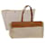 Hermès HERMES Her Cabass GM Tote Bag Canvas Leather 2way Beige Brown Auth bs13205 Cloth  ref.1328376