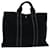 Hermès HERMES Fourre Tout MM Hand Bag Canvas Gray Black Auth bs13062 Grey Cloth  ref.1328386