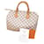 Louis Vuitton Speedy 30 damier azur hand bag White Leather  ref.1328496
